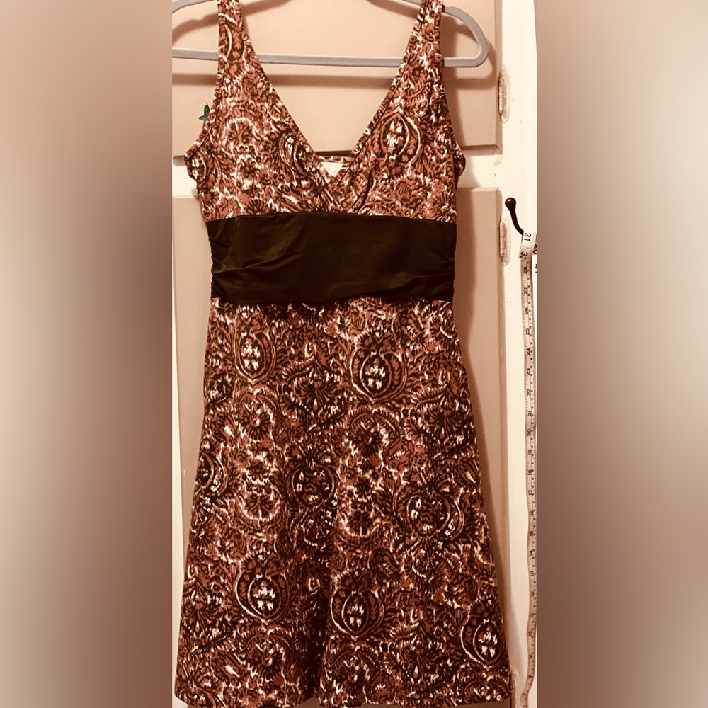 Patagonia Margot Organic Brown Stretch Mini Tank Dress Size M